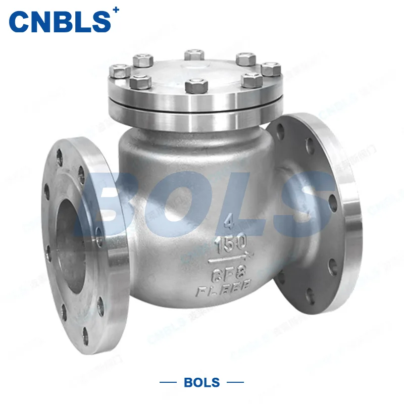 Válvulas de retenção oscilantes de flange ANSI
